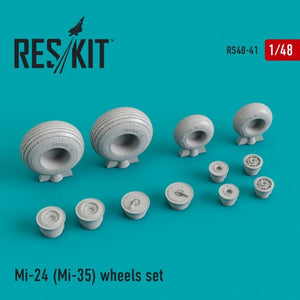 RESKIT RS48-0041 Jeu de roues Mi-24 (Mi-35) 1/48