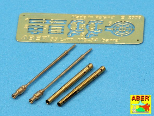 Aber 35L-098 Ensemble de 2 canons pour mitrailleuse de char allemande MG 34 avec Panzermantel (1/35)
