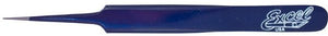 Pince à épiler à pointe droite Excel Hobby Tools 30424 (bleue)