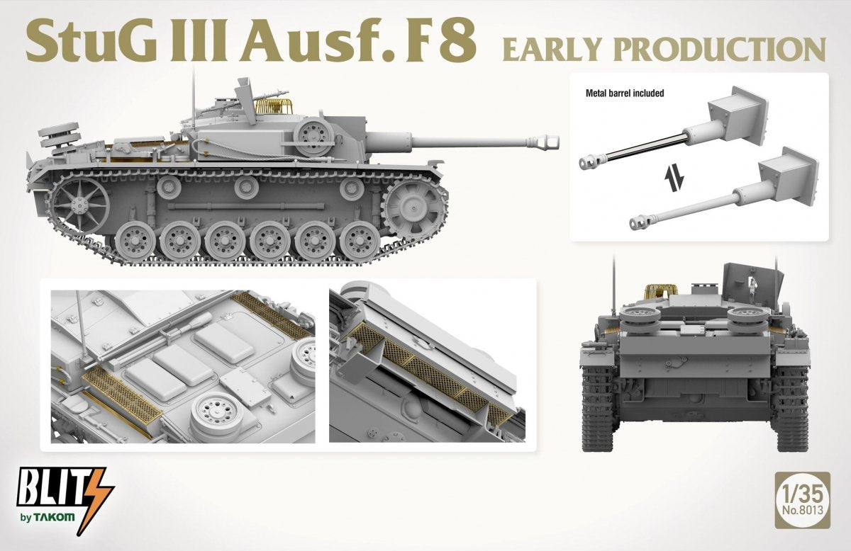 Takom 8013 Stug III Ausf.F8 Première production 1/35 – image 3