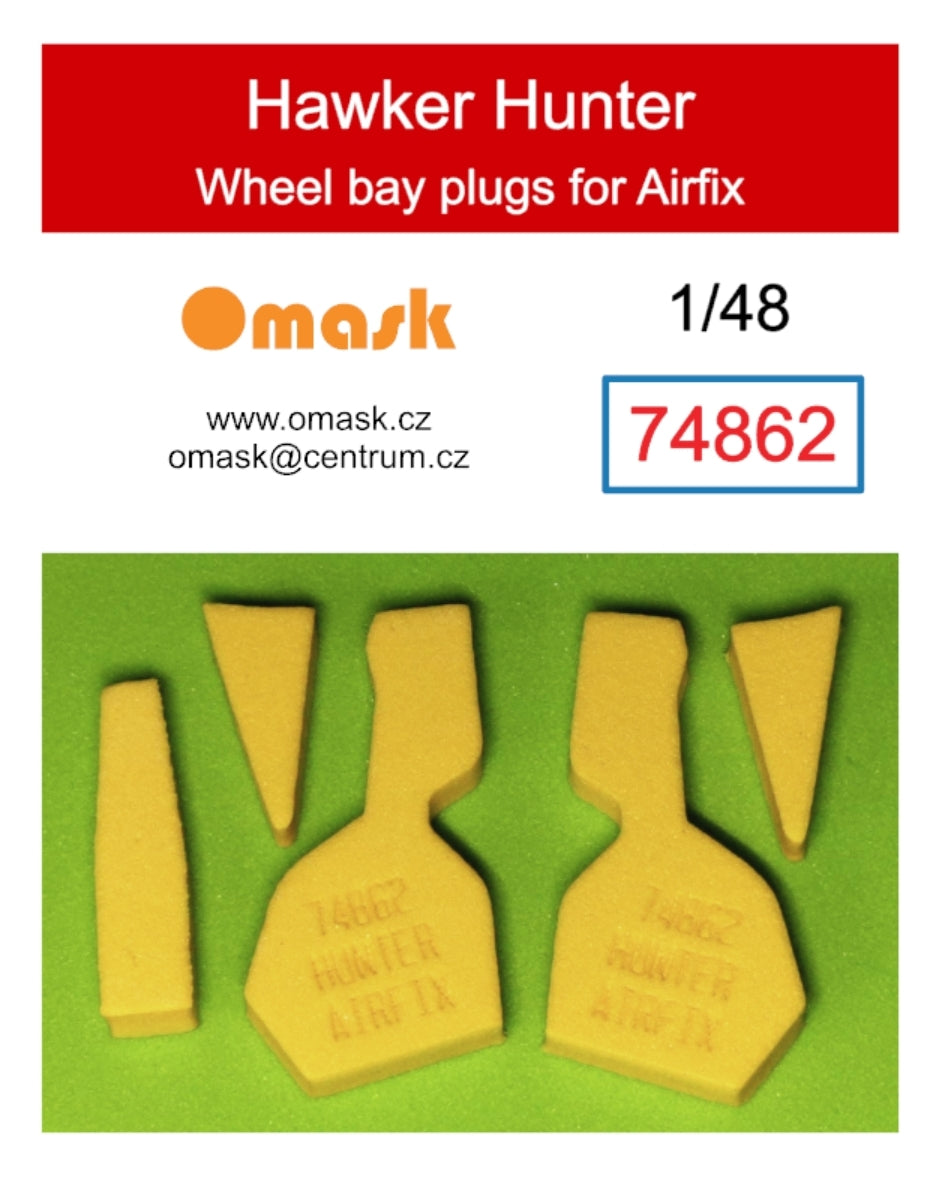 Omask 74862 Bouchons de passage de roue Hawker Hunter (pour Airfix) 1/48