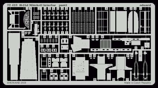 Eduard BIG7201 B-25J 1/72 HASEGAWA – Bild 5