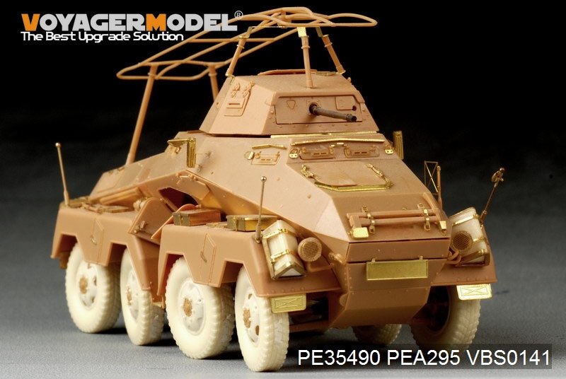 Maquette Voyager PE35490 Sd.Kfz.232 8 ROD allemand de la Seconde Guerre mondiale, version initiale pour AFV 35232, échelle 1/35 – immagine 8