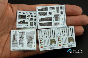 Quinta Studio QD48387 F-4E early with slatted wing 3D-Printed &amp;amp; coloured Interior on decal paper (Meng) 1/48 – zdjęcie 3