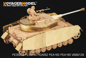Voyager modèle PEA165 Panzer allemand de la seconde guerre mondiale.IV Ausf.H/J schürzen (pour TAMIYA 35209 35181) 1/35 – imagen 8