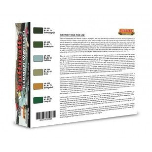 Coffret de peinture acrylique Lifecolor CS06 - Avions allemands de la Seconde Guerre mondiale - 1 x 6 x 22 ml – Bild 2