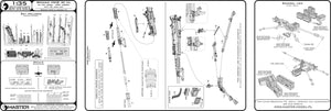 Maquette Master GM-35-064 Browning M2HB calibre .50 (12,7 mm) - Mitrailleuse M3 sur trépied - Seconde Guerre mondiale (avec boîte de munitions M2) 1/35 – imagen 11