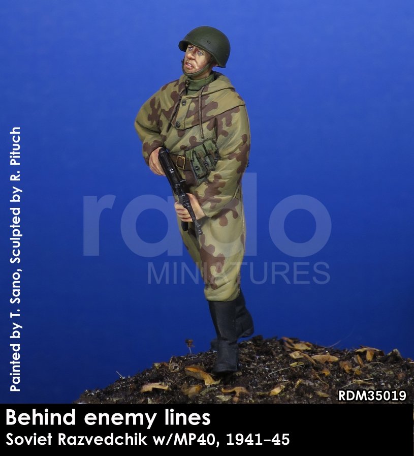RADO Miniatures RDM35019 Razvedchik soviétique avec MP40, (1941-45) 1/35  – image 2
