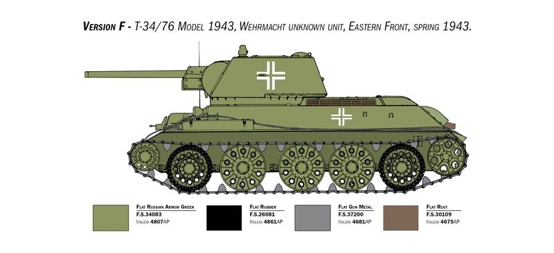 Italeri 6570 T-34/76 mod. 1943 1/35 – immagine 9