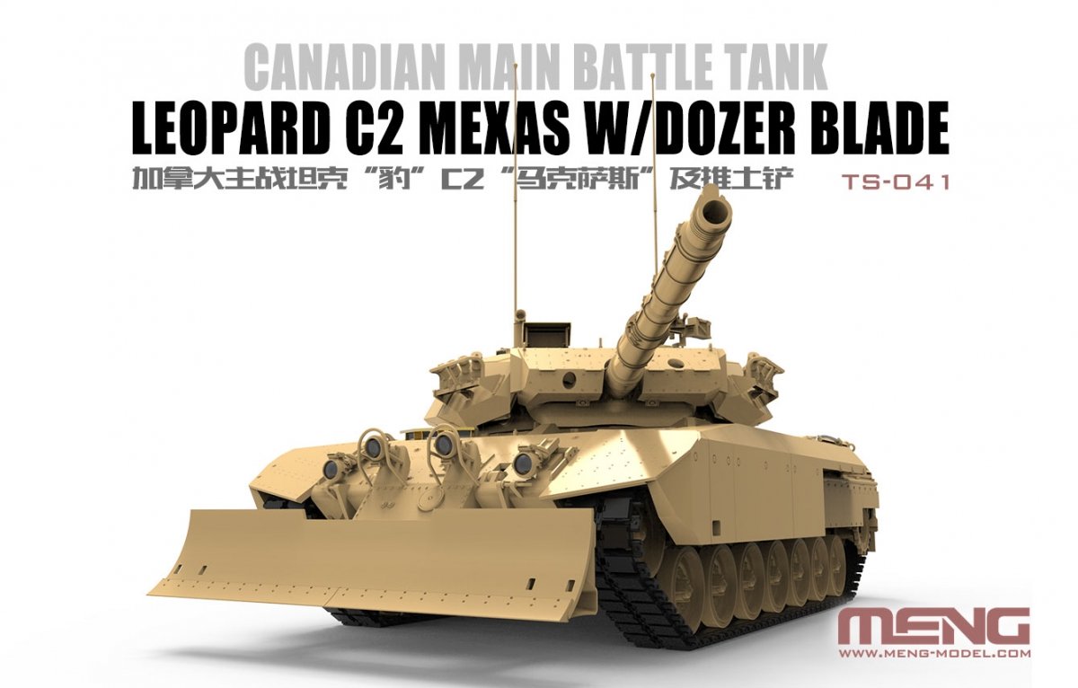 Maquette Meng TS-041 Leopard C2 Mexas avec lame de bulldozer 1/35 – Bild 3