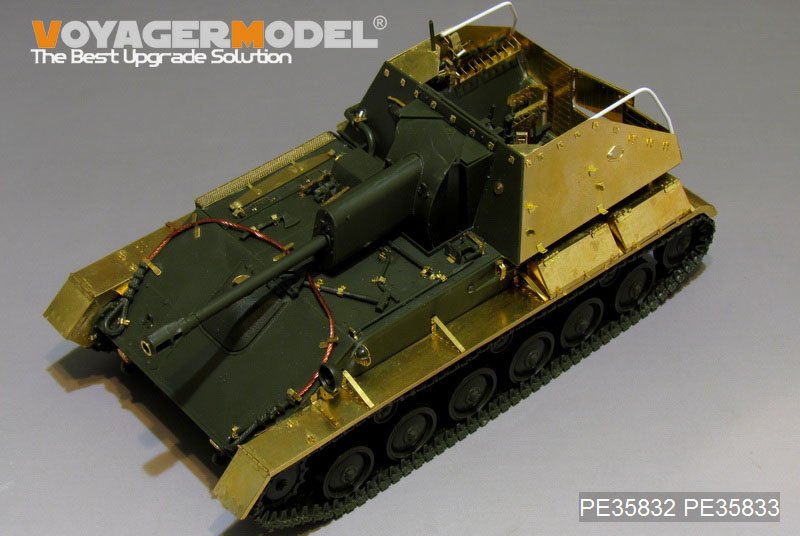 Maquette Voyager PE35832, canon automoteur russe SU-76 de la Seconde Guerre mondiale (pour TAMIYA 35349), échelle 1/35  – immagine 5