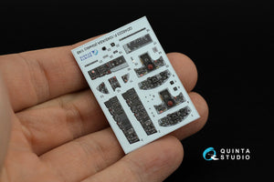 Quinta Studio QD48223 F-104S/ASA 3D-Printed &amp;amp; coloured Interior on decal paper (Kinetic) 1/48 – zdjęcie 3