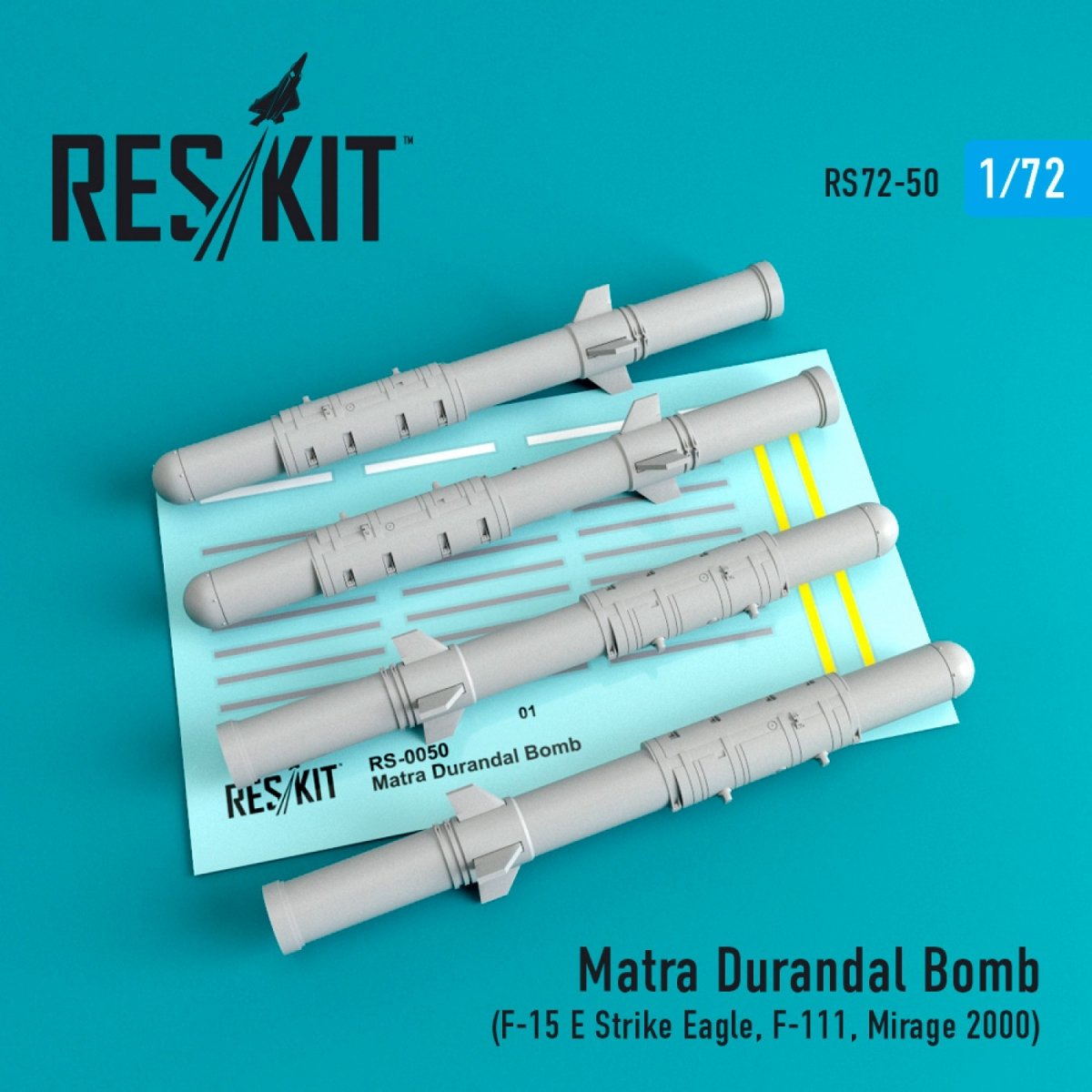 RESKIT RS72-0050 MATRA DURANDAL BOMBES (4PCS) 1/72