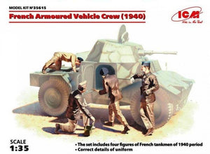 ICM 35615 Équipage de véhicule blindé français (1940) 1/35