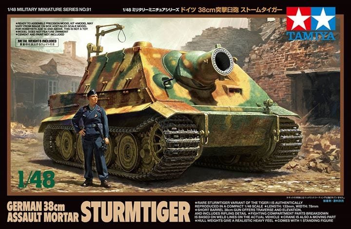 Tamiya 32591 Allemand 38cm Assault Mortal Sturmtiger 1/48