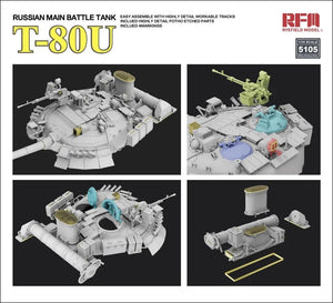 Maquette Rye Field 5105 Char de combat principal russe T-80U 1/35 – image 6