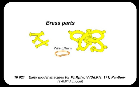 Aber 16021 Pz.Kpfw.V Panther Early model - Shackles 1/16 – Bild 4