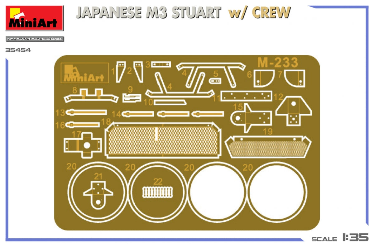 Miniart 35454 M3 STUART JAPONAIS avec équipage 1/35 – image 3