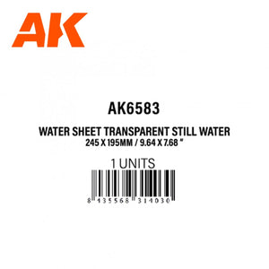 AK Interactive AK6583 FEUILLE D&amp;#39;EAU TRANSPARENTE EAU STAGNANTE 245 X 195MM / 9,64 X 7,68 “ – FEUILLE ACRYLIQUE TEXTURÉE – 1 UNITÉ – Bild 4