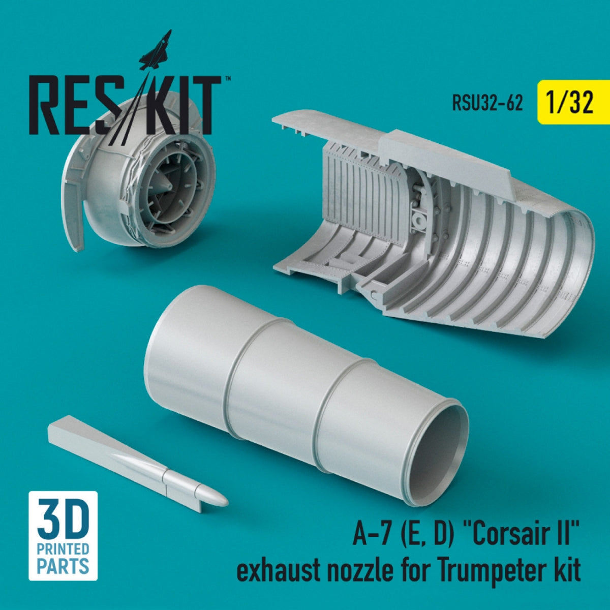 RESKIT RSU32-0062 A-7 (E, D) « CORSAIR II » TUYAU D&amp;#39;ÉCHAPPEMENT POUR MAQUETTE TRUMPETER 1/32 – immagine 2