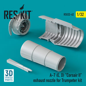 RESKIT RSU32-0062 A-7 (E, D) « CORSAIR II » TUYAU D&amp;#39;ÉCHAPPEMENT POUR MAQUETTE TRUMPETER 1/32 – immagine 2