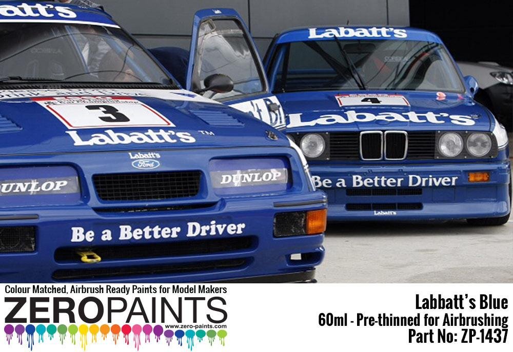 Peinture Zero Paints ZP-1437 - Bleu Labatt (BMW M3, Ford Sierra RS500 Cosworth) 60 ml