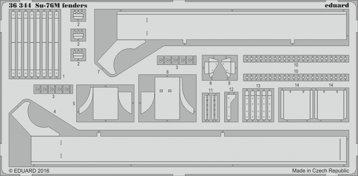 Ailes Eduard 36344 Su-76M 1/35 Tamiya