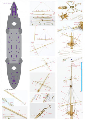 Pontos 23008F1 IJN MIKASA 1905 Ensemble de détails 1/200 – Bild 15