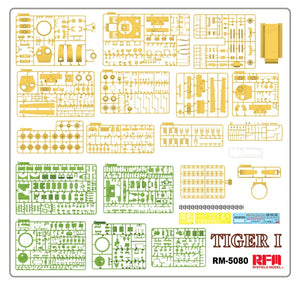 Rye Field Model 5080 Tiger I Late Production Zimmerit &amp;amp; Full Interior 1/35 – zdjęcie 7