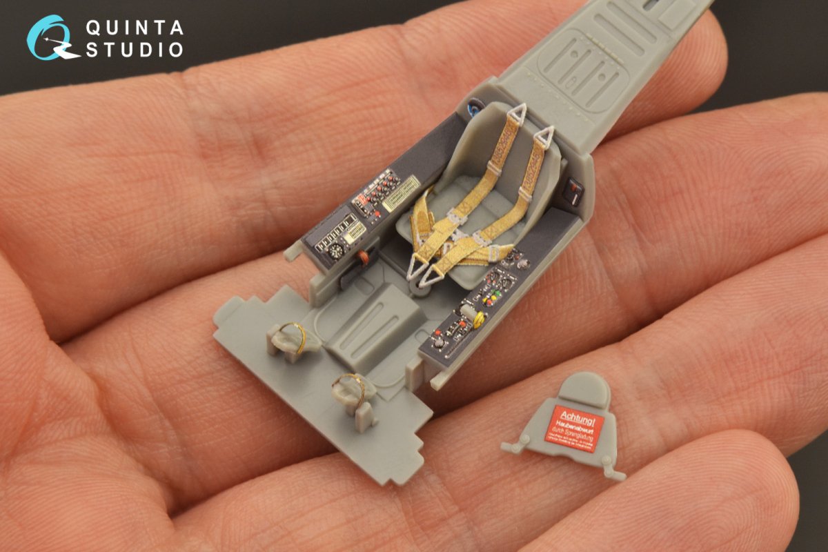 Intérieur imprimé en 3D et coloré sur papier décalcomanie Quinta Studio QD48265 Fw 190A-8 (Hasegawa) 1/48 – immagine 3