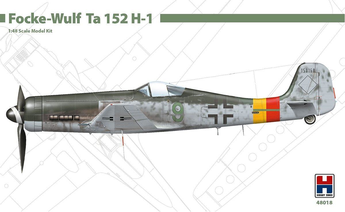 Hobby 2000 48018 Focke-Wulf Ta 152 H-1 (DRAGON + CARTOGRAF) 1/48