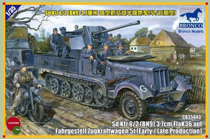 Bronco CB35043 Sd.kfz 6/2 5t 3.7cm Flak36 semi-chenillé (BN9) Early/Late Prod.