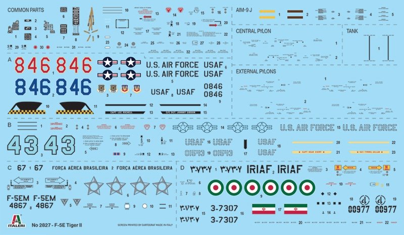 Italeri 2827 F-5E Tiger II 1/48 – immagine 3