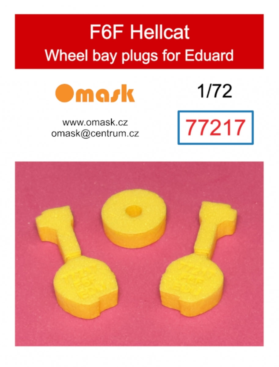 Bouchons de passage de roue Omask 77217 F6F Hellcat (pour Eduard) 1/72