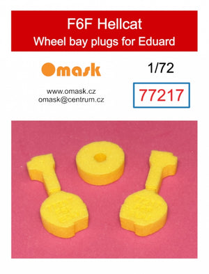 Bouchons de passage de roue Omask 77217 F6F Hellcat (pour Eduard) 1/72