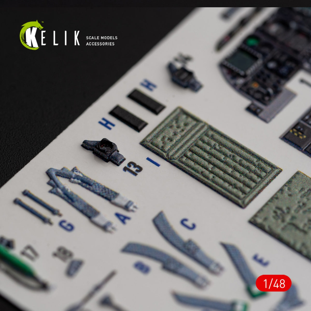 Décalcomanies 3D intérieures KELIK K48018 A-10C « Thunderbolt II » pour maquette Italeri au 1/48 – Bild 5