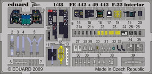 Intérieur du F-22 Eduard FE442 SA 1/48 Academy