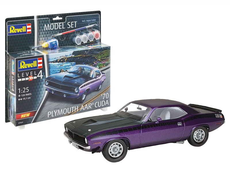Revell 67664 Plymouth AAR Cuda 1970 au 1/25