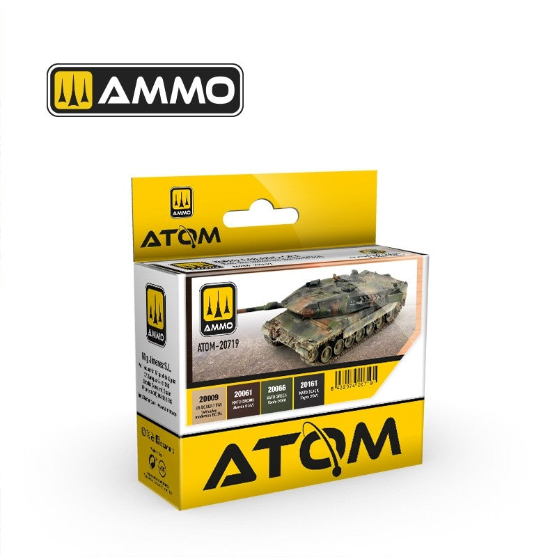 AMMO by Mig Jimenez 20719 ATOM Coffret de couleurs OTAN 4x20ml
