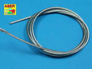 Câbles de remorquage en acier inoxydable Aber TCS20, diamètre 2,0 mm, longueur 1 m