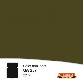 Lifecolor UA257 Olive Drab teinte foncée 22 ml