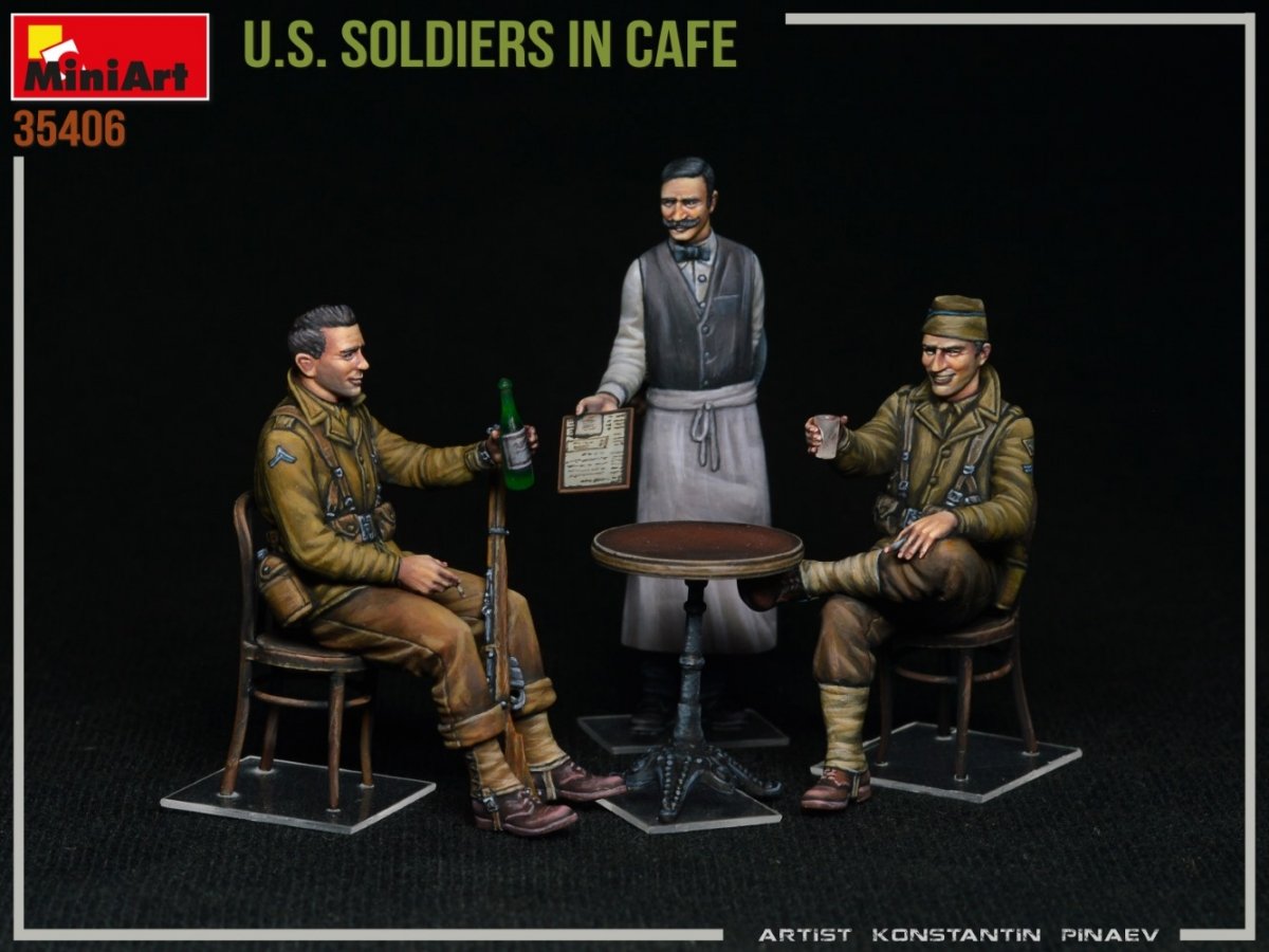 MiniArt 35406 SOLDATS AMÉRICAINS DANS UN CAFÉ 1/35 – image 2