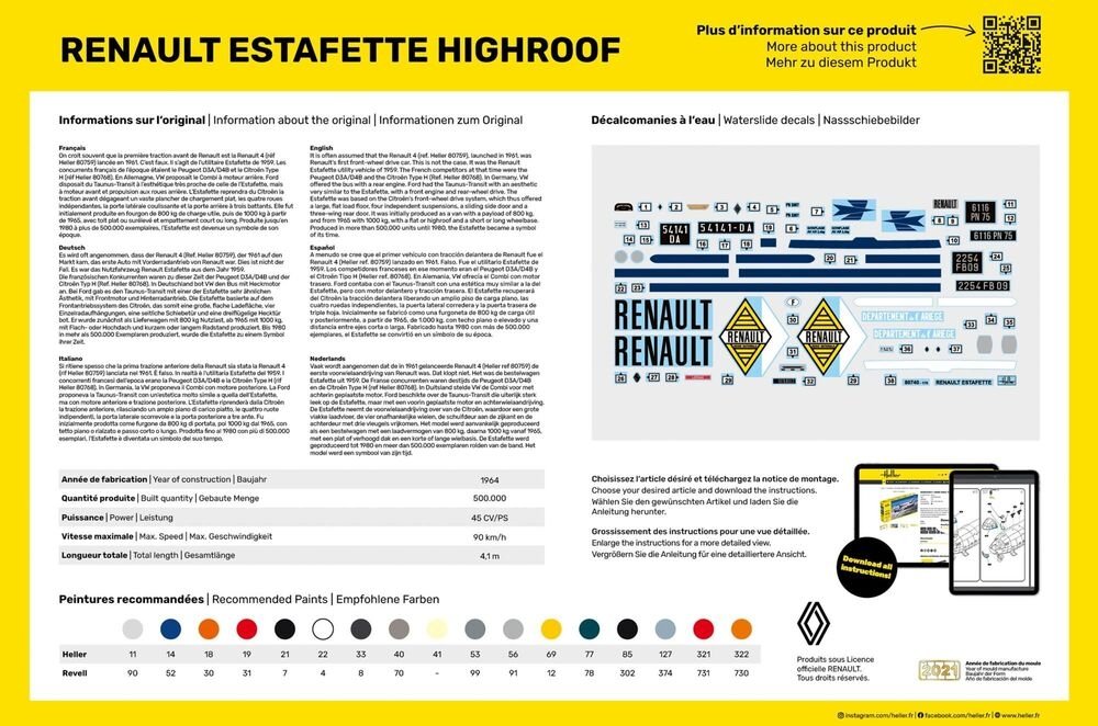 Heller 80740 Renault Estafette toit haut 1/24 – image 3