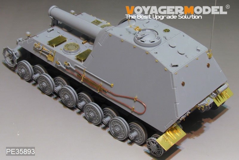Mortier automoteur lourd allemand BAR 305 mm de la Seconde Guerre mondiale, modèle Voyager PE35893, pour maquettes AMUSING au 1/35 – imagen 5