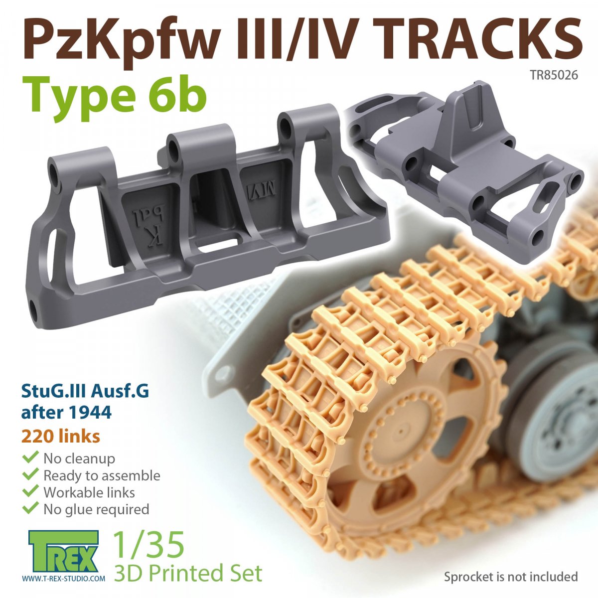 T-Rex Studio TR85026 PzKpfw.III/IV Chenilles Type 6b 1/35