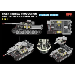 Rye Field Model 5130 Tiger I Initial Production Early 1943 w/ Full Interior Standard Version 1/35 – zdjęcie 2