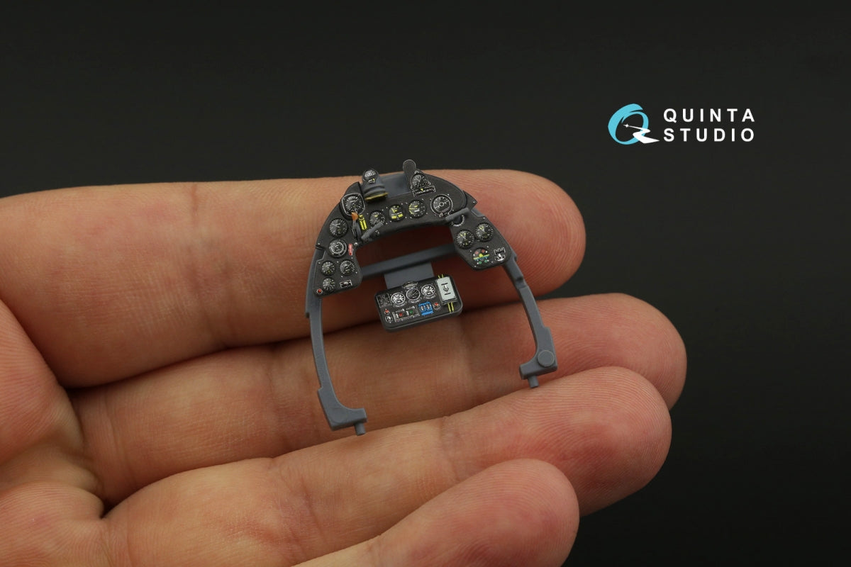 Quinta Studio QD32202 Macchi MC.202 Folgore Late 3D-Printed &amp;amp; coloured Interior on decal paper (Italeri) 1/32 – zdjęcie 4
