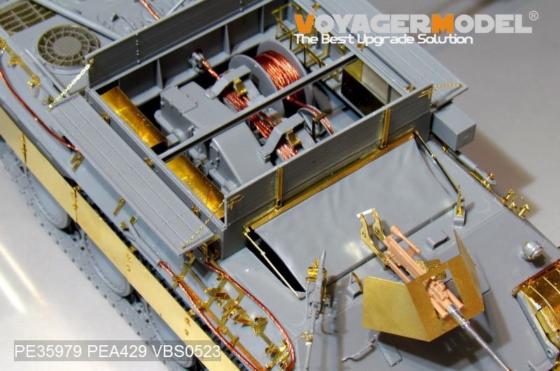 Maquette Voyager PE35979 Bergepanther Ausf.A allemand de la Seconde Guerre mondiale (type ancien, porte-outils Panther A) - Base pour TAKOM 2101 au 1/35 – Bild 10