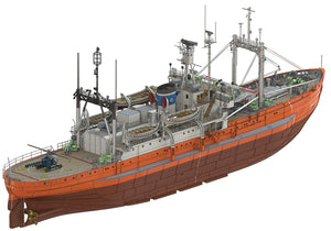 Hasegawa HP001 Navire de recherche antarctique Soya, deuxième expédition antarctique, échelle 1/250 – Bild 12