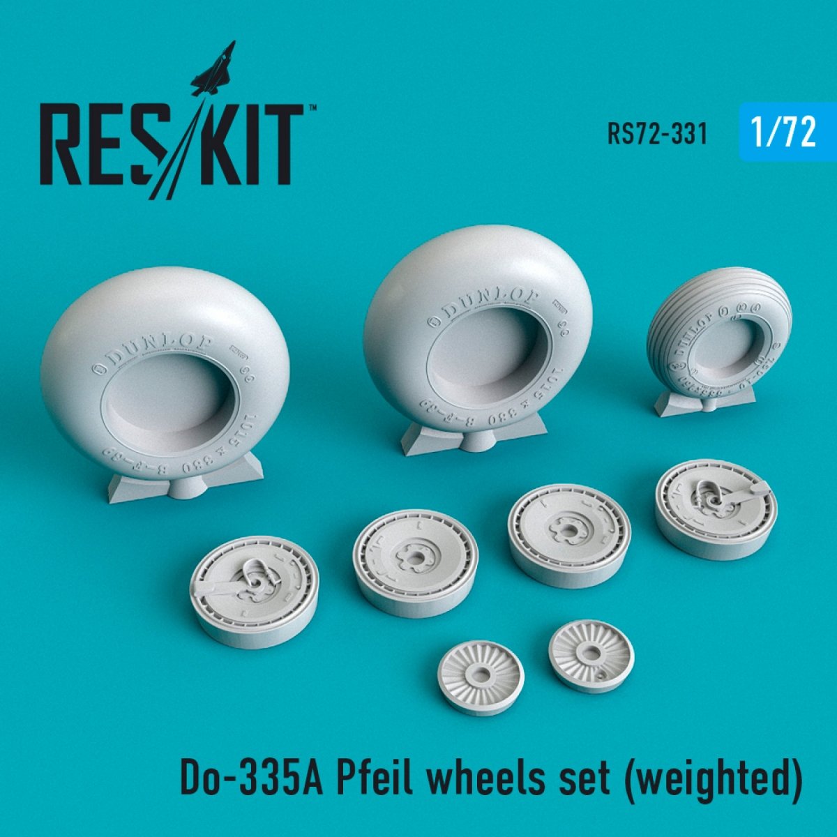 RESKIT RS72-0331 DO-335А « PFEIL » JEU DE ROUES (LESTÉ) 1/72